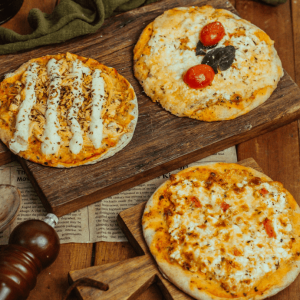 KIT 10 UN. MINI PIZZAS INTEGRAIS 150G
