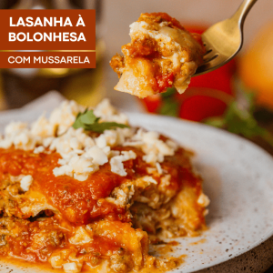 LASANHA À BOLONHESA COM MUSSARELA 300G