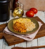 RAGU DE FRANGO COM ARROZ INTEGRAL E CREME DE MILHO 300G